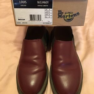Dr Martens unisex Louis slipon UK4 oxblood leather